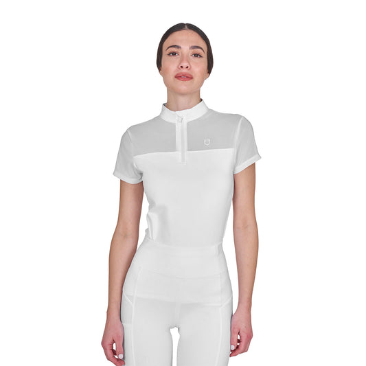 Women's micro mesh polo shirt
