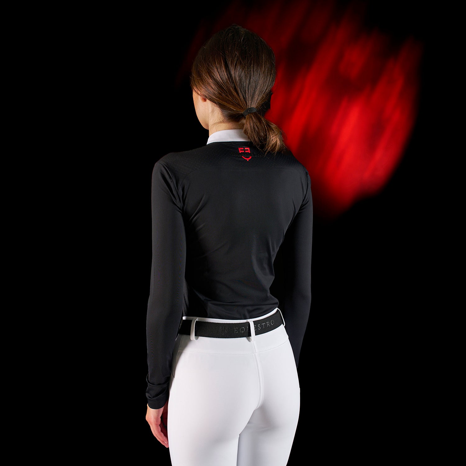 Polo Donna Slim Fit a Maniche Lunghe da Concorso – Equestro Ridertechnology | El Gaucho Sport