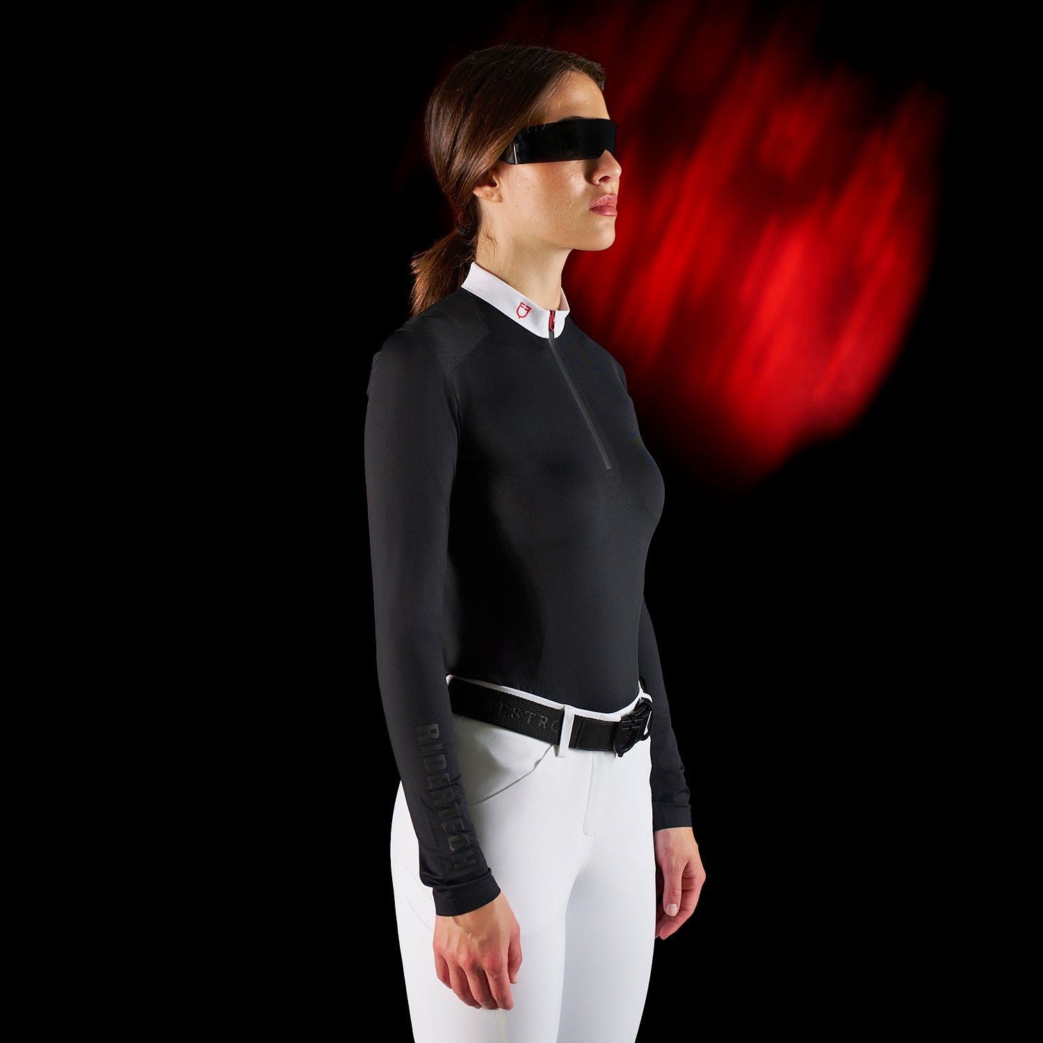 Polo Donna Slim Fit a Maniche Lunghe da Concorso – Equestro Ridertechnology | El Gaucho Sport