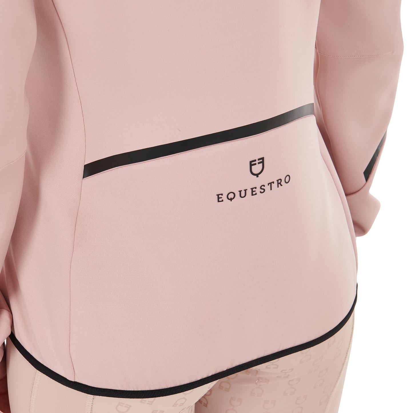 Felpa Tecnica Donna in Misto Cotone con Dettagli a Contrasto - Equestro | El Gaucho Sport