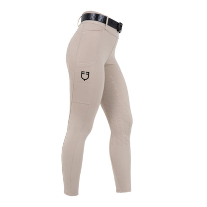 Leggings donna a vita alta con passanti
