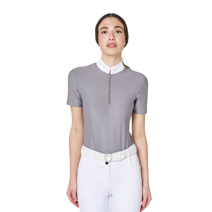 Polo concorso donna manica corta con strass