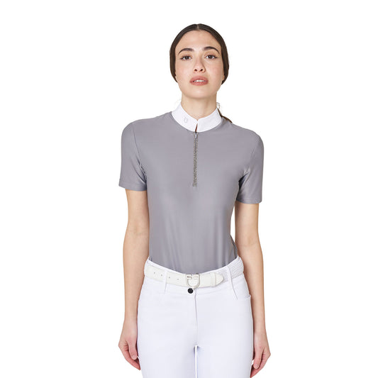 Polo concorso donna manica corta con strass