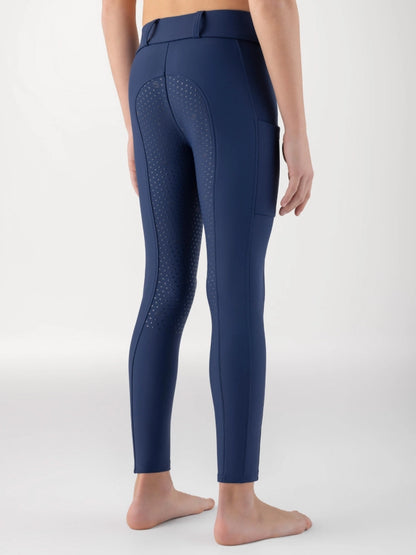 Leggings full grip blu e bianchi junior Equiline | El gaucho sport