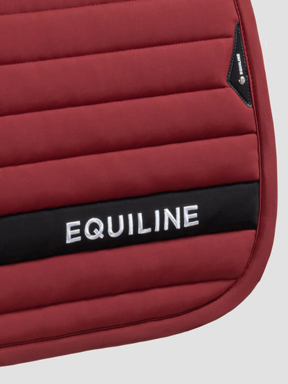 Set sottosella e cuffietta in tessuto tecnico rosso alpino con logo ricamato | El gaucho sport