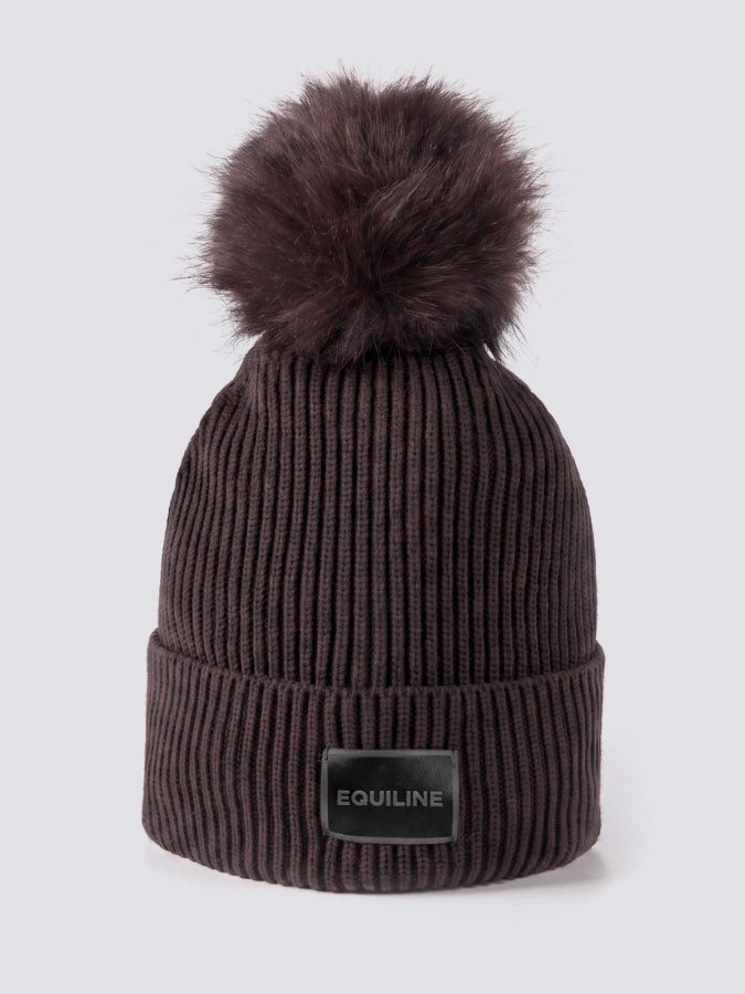 Cappello in maglia con pon-pon equiline | El Gaucho Sport