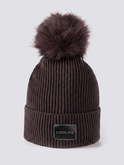 Cappello in maglia con pon-pon equiline | El Gaucho Sport