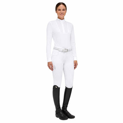 Polo donna competizione Wing Collar manica lunga | El gaucho sport