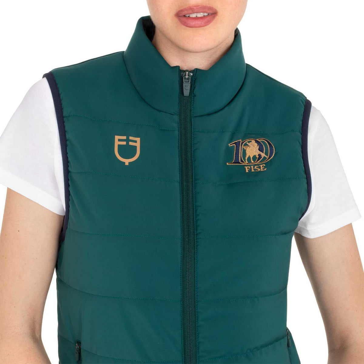 Smanicato donna slim fit EQUESTRO X FISE 100