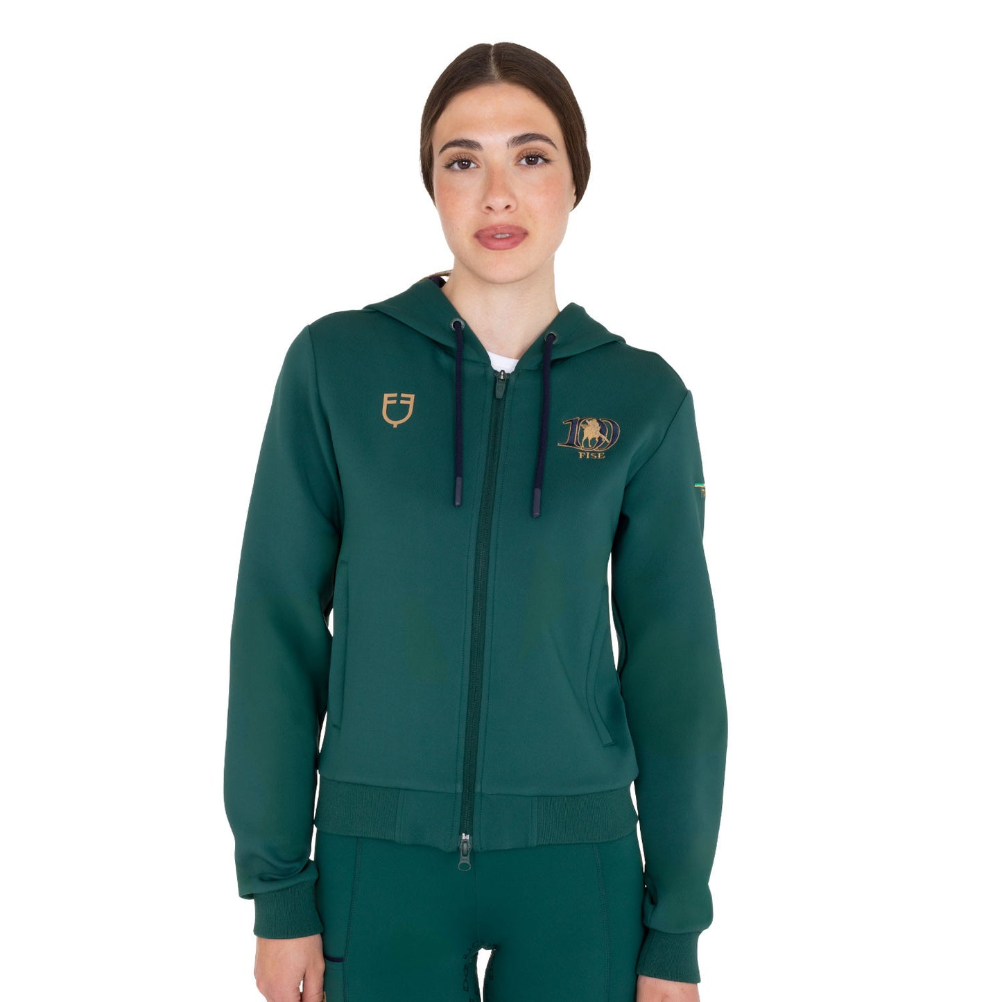 Felpa da donna con cappuccio EQUESTRO X FISE 100