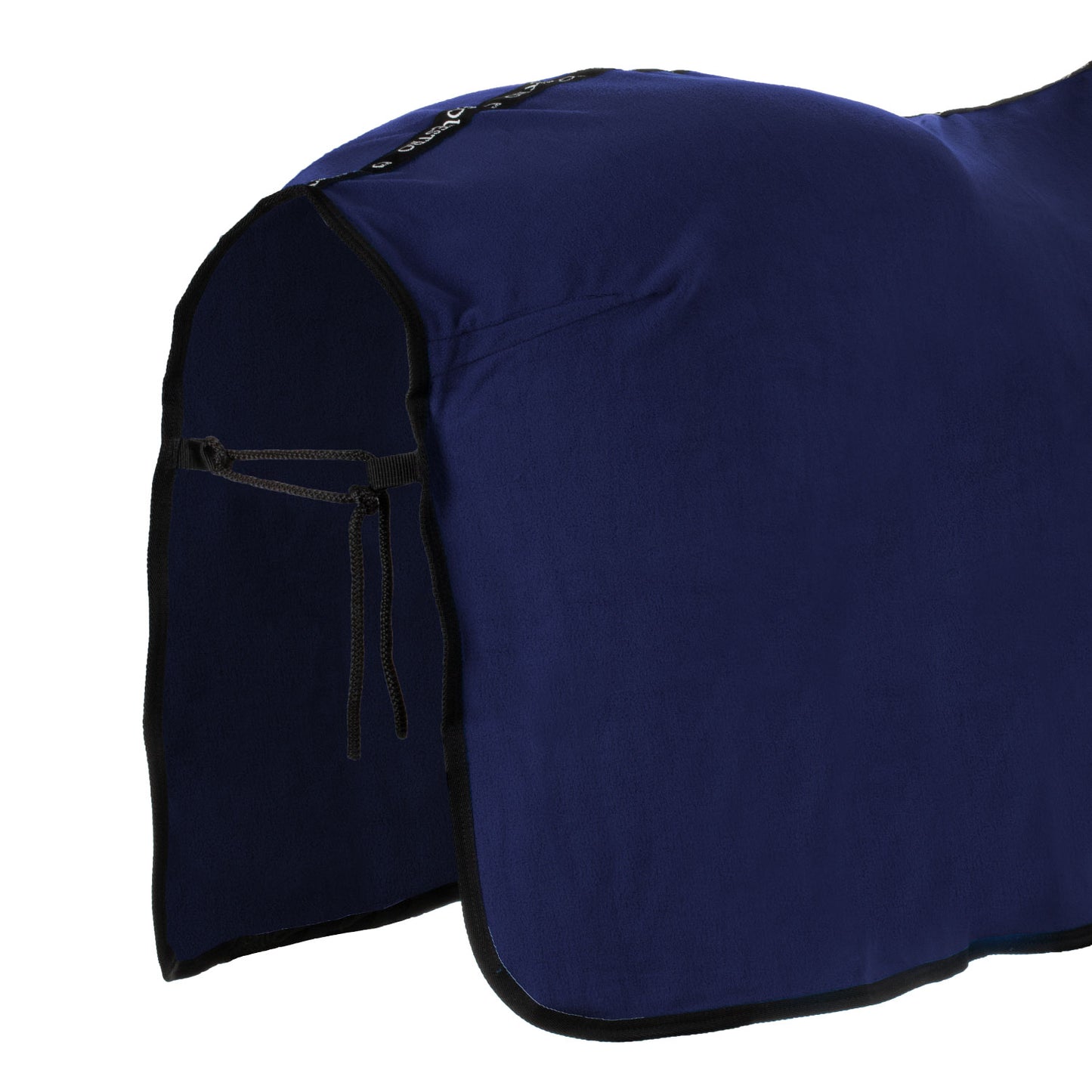 Coperta in pile frontale Equestro × FISE – 300 g, chiusura rapida, blu navy/azzurro | El Gaucho Sport
