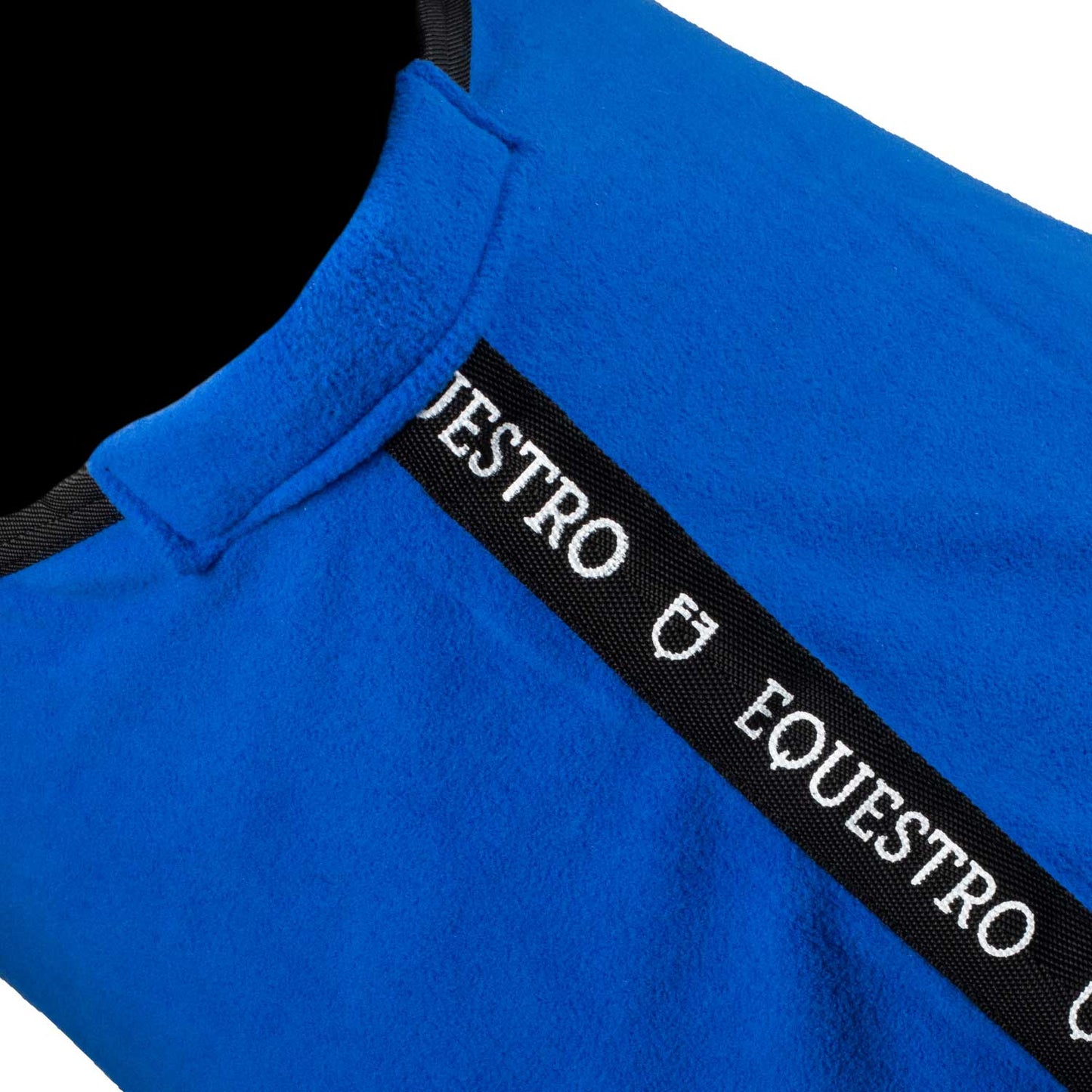 Coperta in pile frontale Equestro × FISE – 300 g, chiusura rapida, blu navy/azzurro | El Gaucho Sport