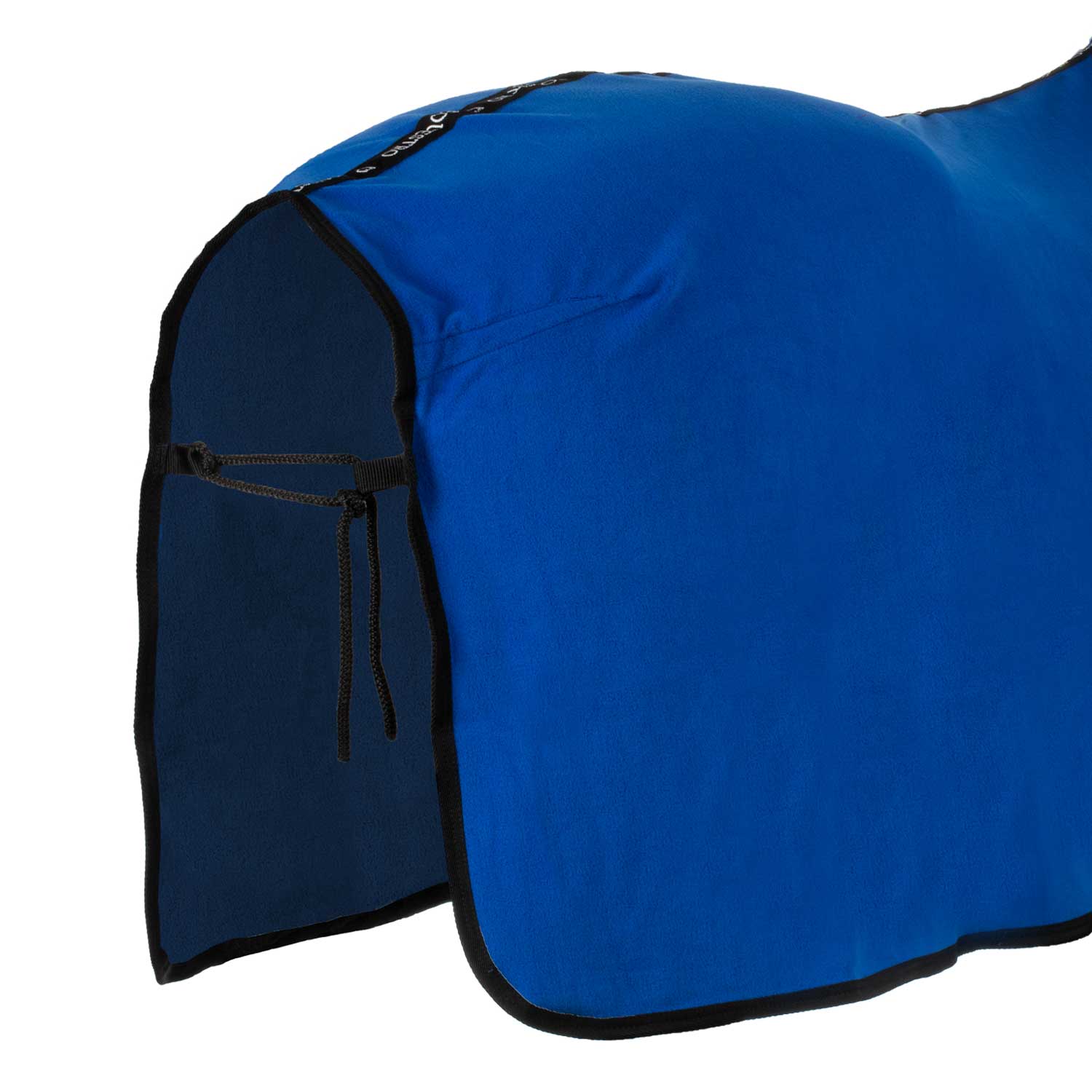 Coperta in pile frontale Equestro × FISE – 300 g, chiusura rapida, blu navy/azzurro | El Gaucho Sport