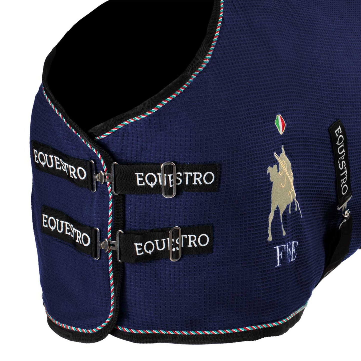 Coperta da Box in Tessuto Waffle Equestro × FISE – Traspirante, chiusura frontale a sgancio rapido | El Gaucho Sport
