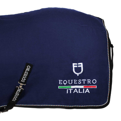 Coperta da Box in Tessuto Waffle Equestro × FISE – Traspirante, chiusura frontale a sgancio rapido | El Gaucho Sport