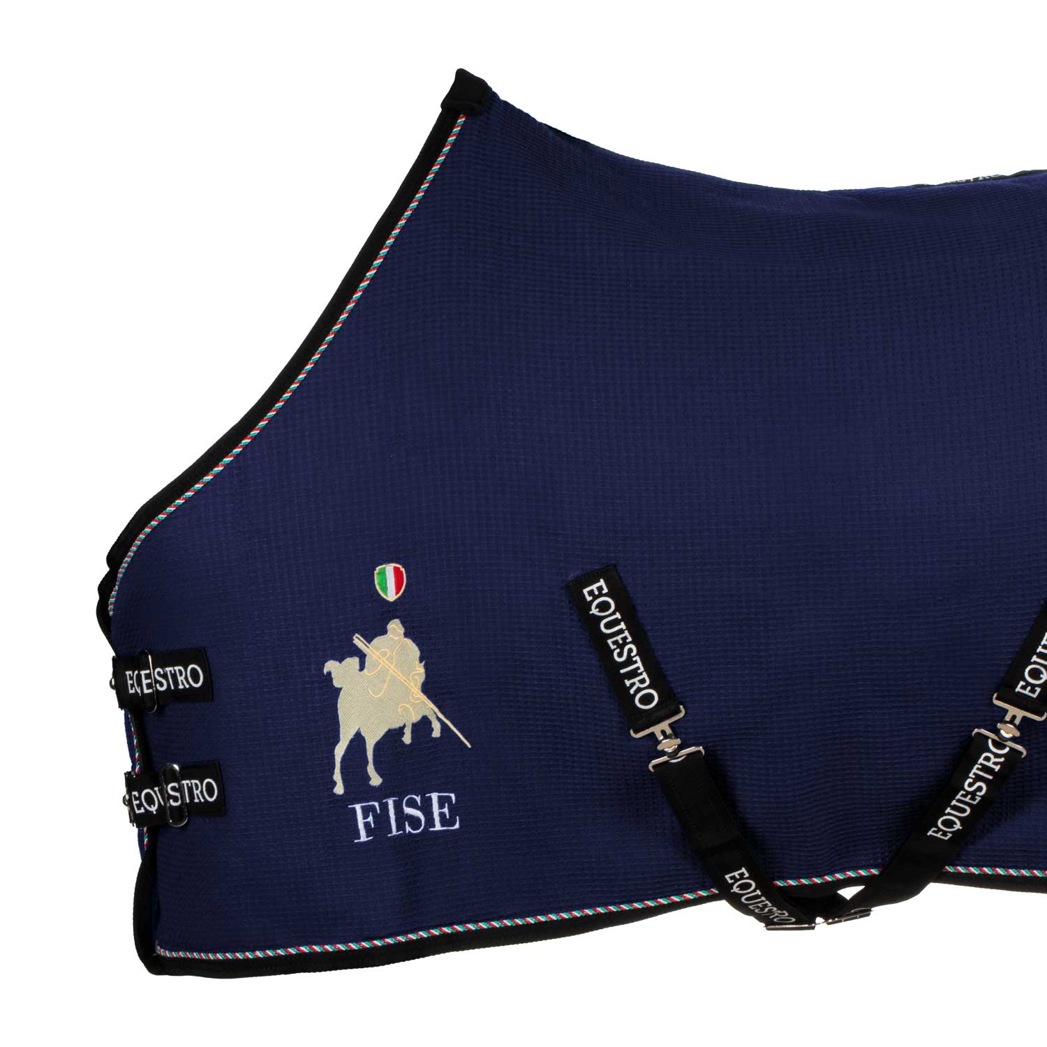 Coperta da Box in Tessuto Waffle Equestro × FISE – Traspirante, chiusura frontale a sgancio rapido | El Gaucho Sport