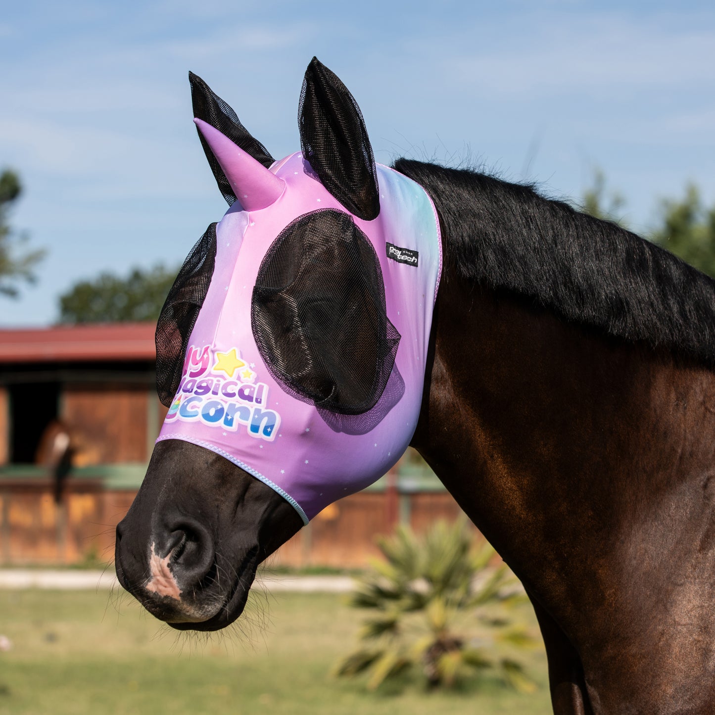 Mascarilla Mosca Unicornio Lycra