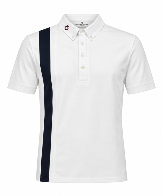 Polo da concorso uomo con fascia blu | El gaucho store
