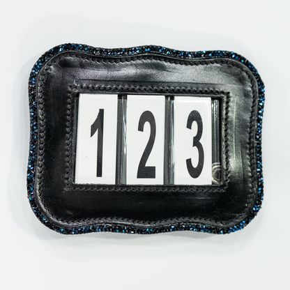 Portanumero da gara glitterato