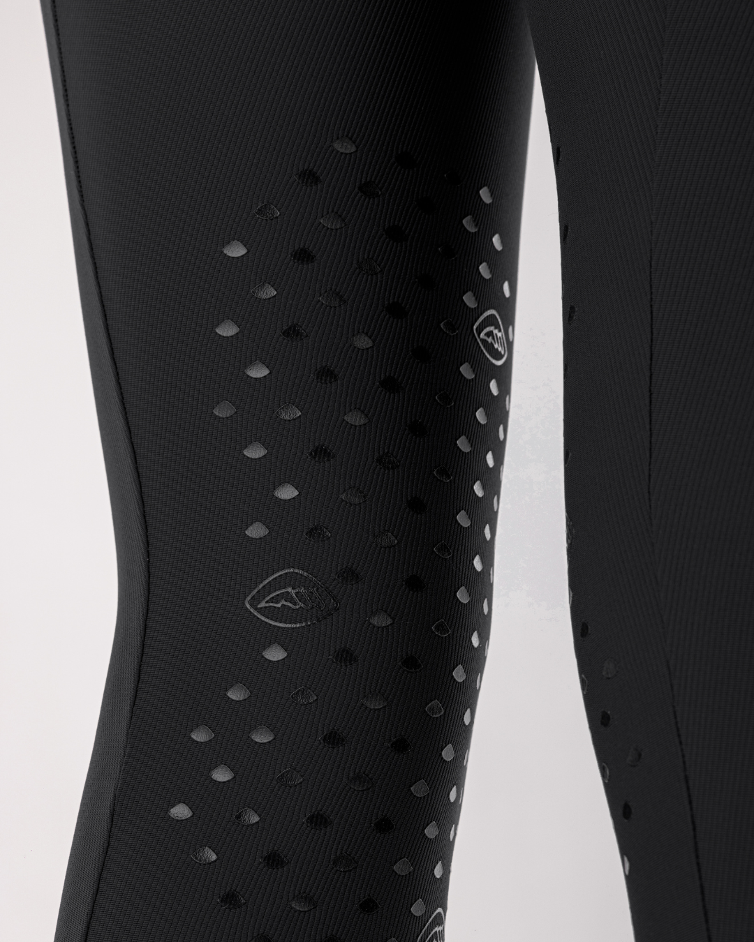 Nuovo leggings da donna a costine con grip al ginocchio a vita alta