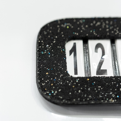 Portanumero da gara glitterato