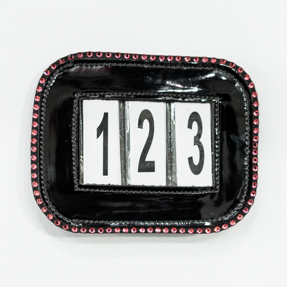 Portanumero da gara glitterato