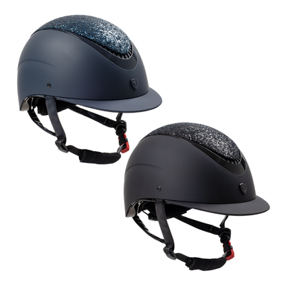 Casco Equestro visiera stretta "Galaxy" con brillantini | El gaucho sport