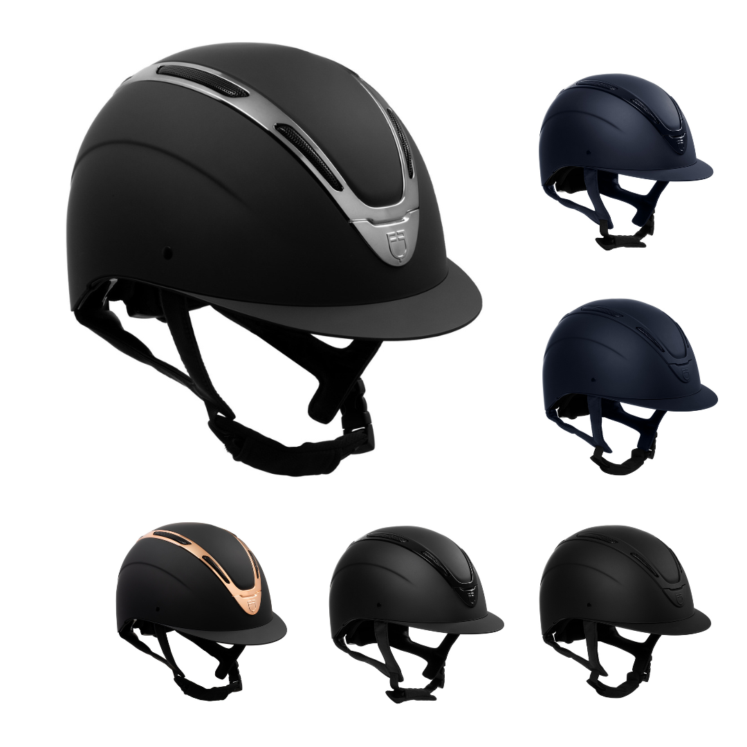 Cap unisex Equestro opaco con regolazione posteriore e ventilazione