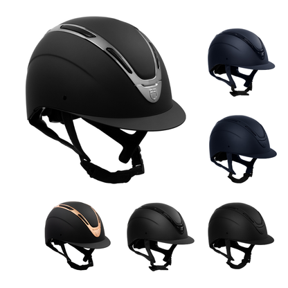 Cap unisex Equestro opaco con regolazione posteriore e ventilazione