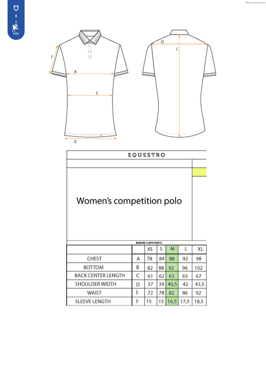 Polo donna da concorso elasticizzata FISE