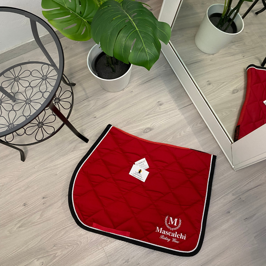 Sottosella Mascalchi Rosso Bordo Nero | El gaucho selleria