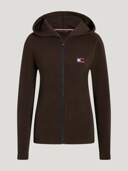 Felpa con cappuccio e zip da donna Whitney Brushed Brookwood