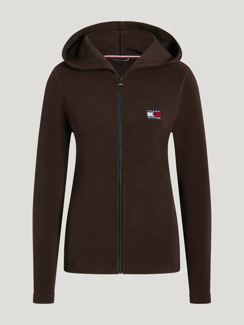 Felpa con cappuccio e zip da donna Whitney Brushed Brookwood