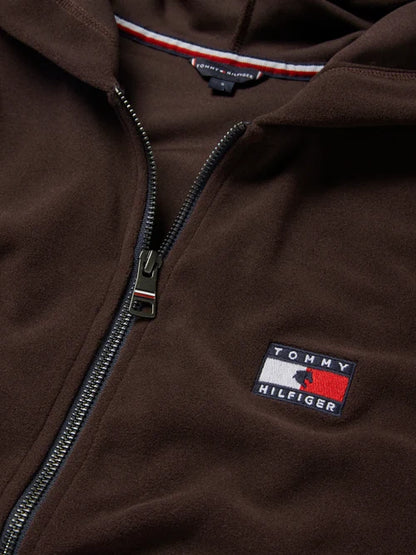 Felpa con cappuccio e zip da donna Whitney Brushed Brookwood