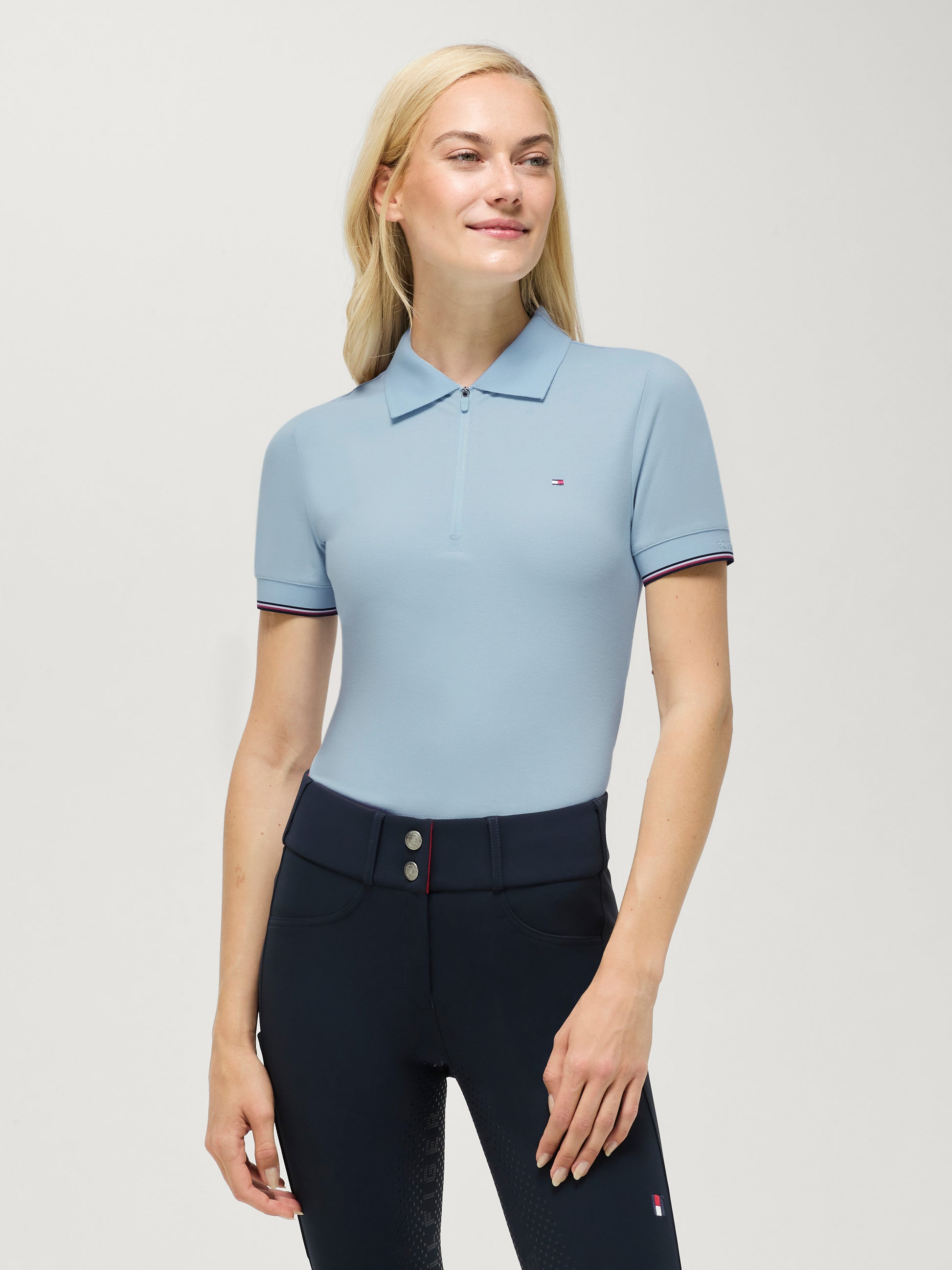 Polo Donna ANAHEIM con Zip Slim Fit Tommy Hilfiger | El Gaucho Sport