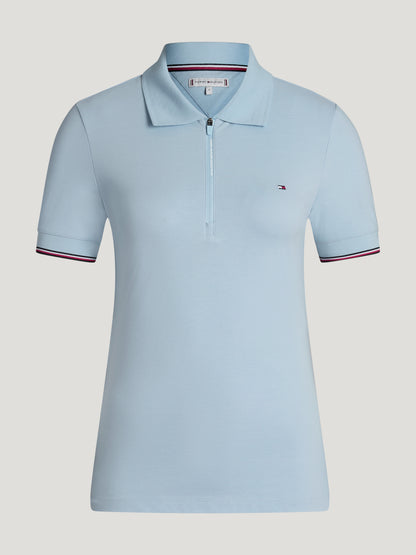 Polo Donna ANAHEIM con Zip Slim Fit Tommy Hilfiger | El Gaucho Sport