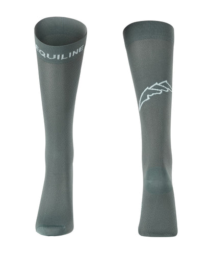 Calzini Glicine Junior Equiline Scritta Logo Jacquard | Equitazione