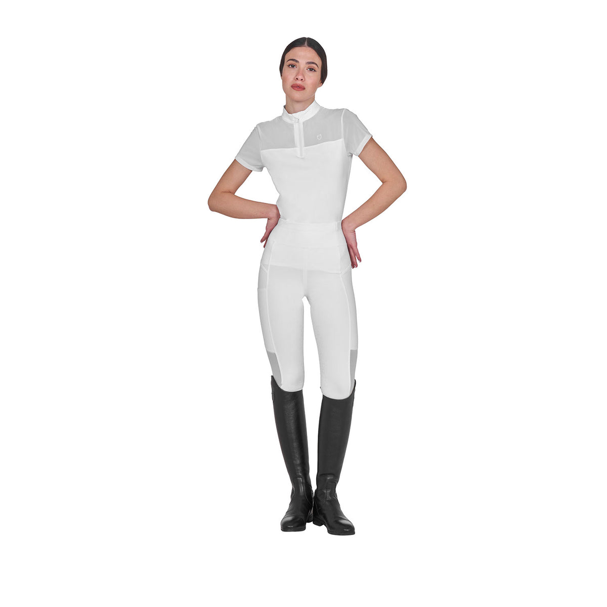 Polo donna da allenamento in mesh