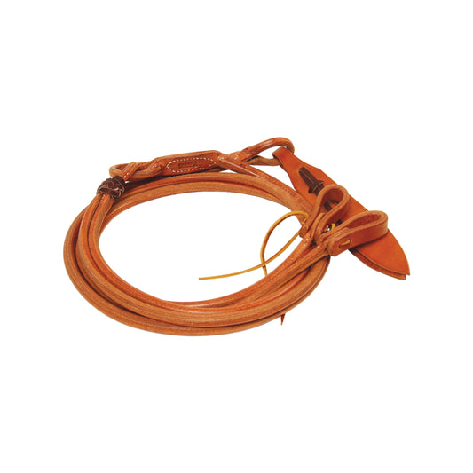 Tubular leather reins