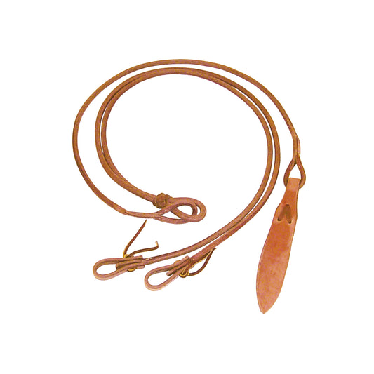 Tubular leather reins