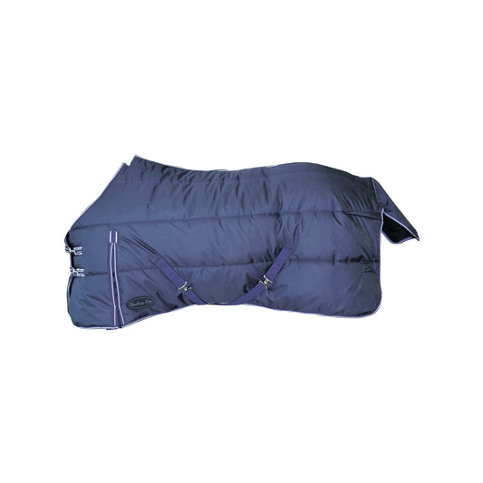 Coperta Da Spettacolo QHP Sensisoft Navy – Coperta Da Sudore Morbida Per Cavalli (Blu Notte)