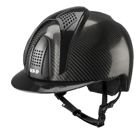 Kep Italia Casco in carbonio E-light Nero lucido con visiera nera metallizzato e 3 tasselli nero metallizzato | El gaucho sport