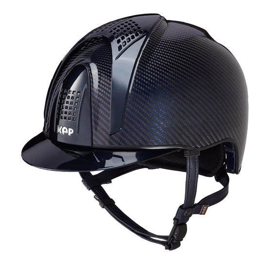 Kep Italia Casco in carbonio E-light Blu e Nero lucido/ Visiera blu e 3 inserti blu | Kep Italia | El gaucho sport