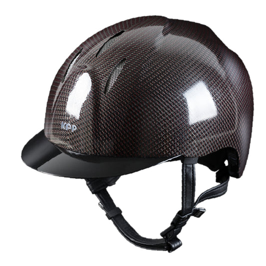 Kep Italia Casco in carbonio E-light Nero lucido con filo di rame/ Con visiera nera e griglia in acciaio | Kep Italia | El gaucho sport