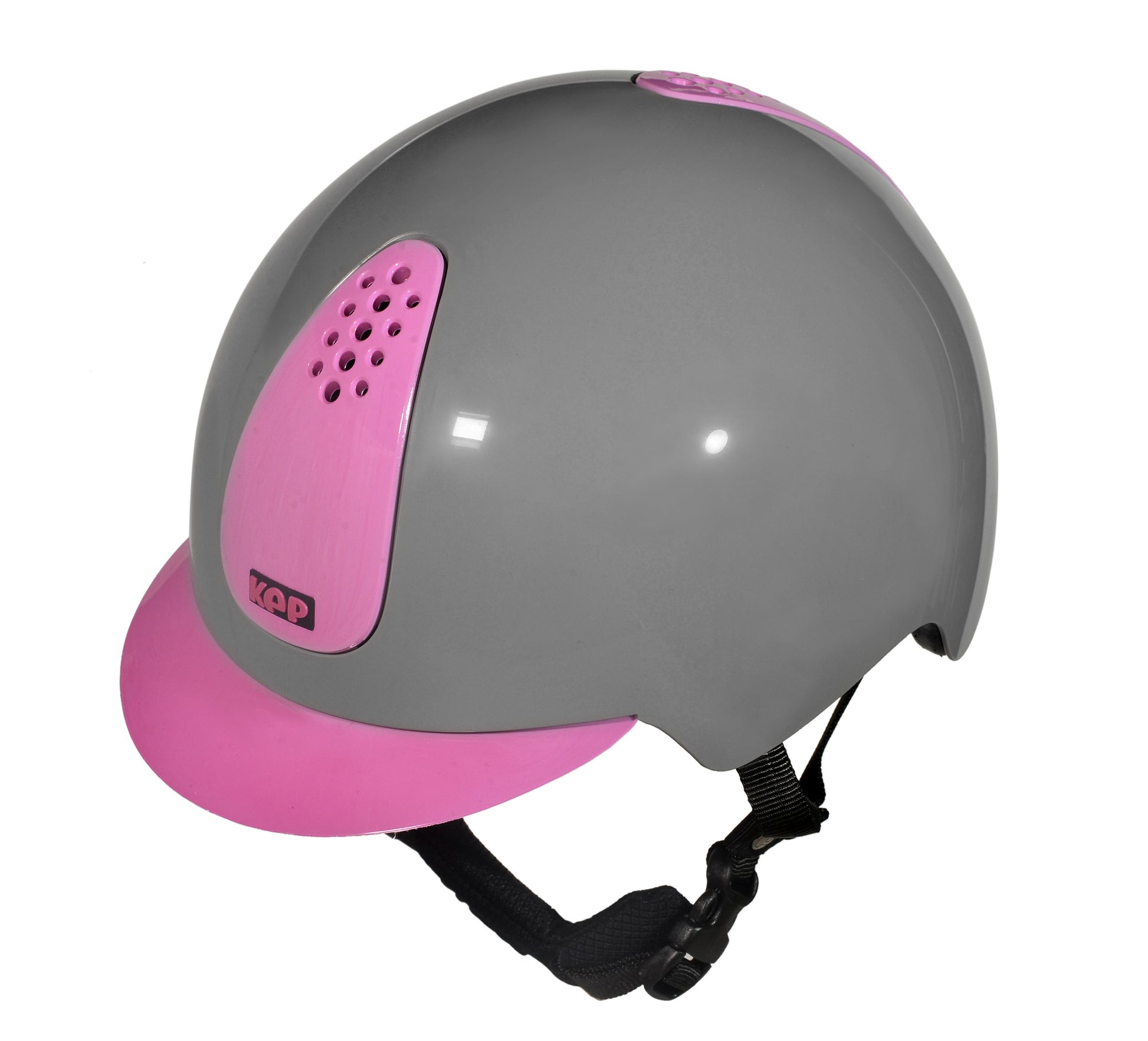 Kep Italia Casco per equitazione Keppy grigio e rosa | Kep Italia | El gaucho sport