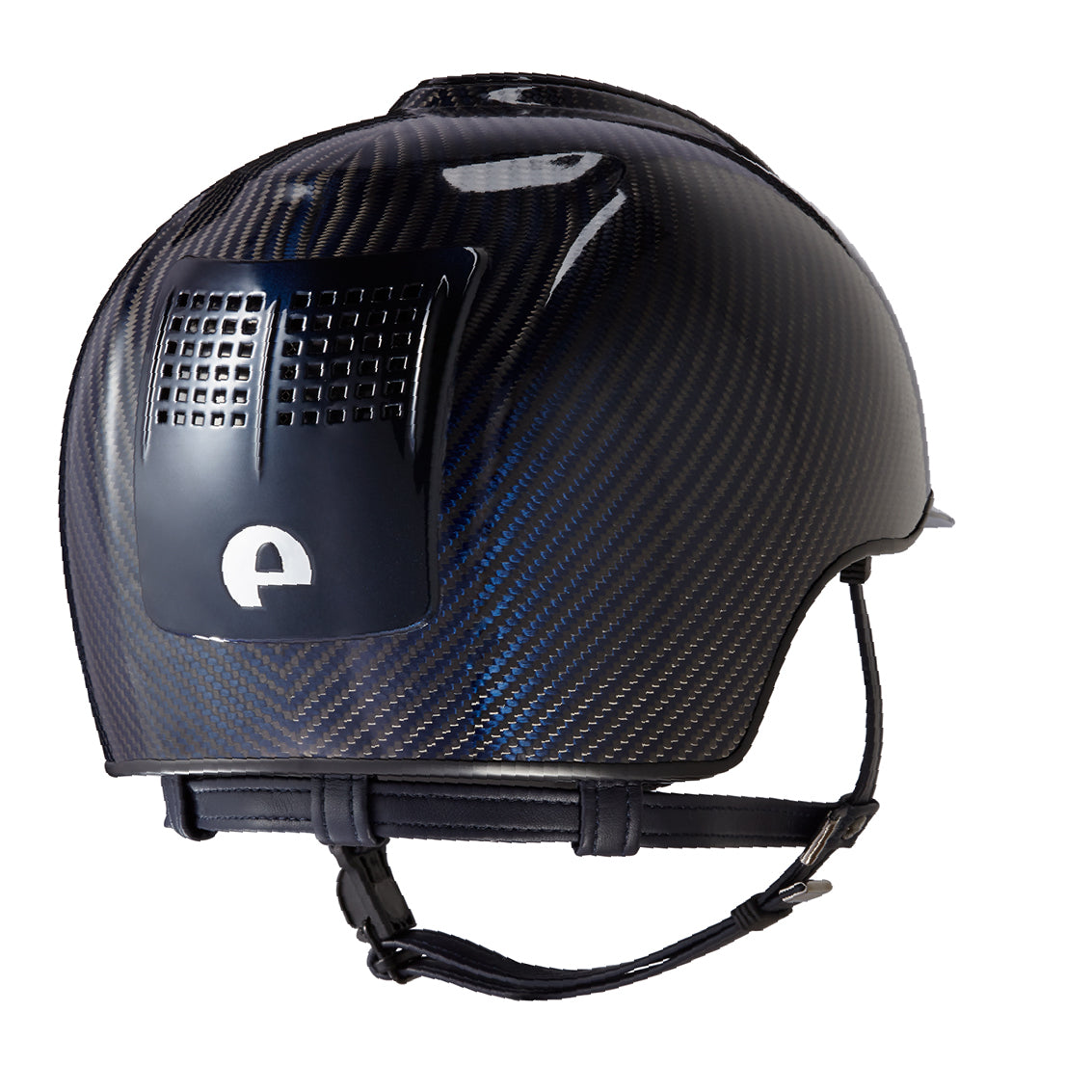 Casco in carbonio E-light Blu e Nero lucido/ Visiera blu e 3 inserti blu | Kep Italia | El gaucho sport