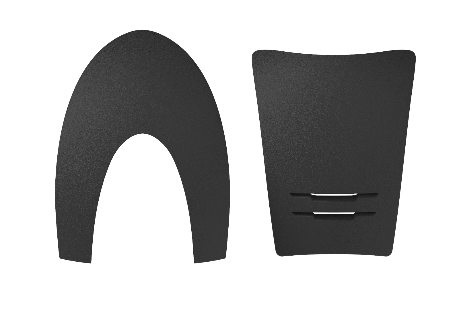 Box inserti fronte + retro - Texturizzato grigio | El gaucho sport
