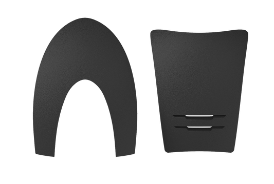 Box inserti fronte + retro - Texturizzato grigio | El gaucho sport