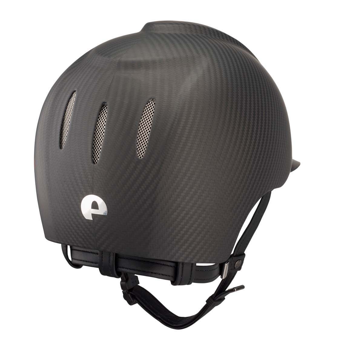 Casco in carbonio E-light Nero opaco, con visiera nera opaca e griglia in acciaio | El gaucho sport
