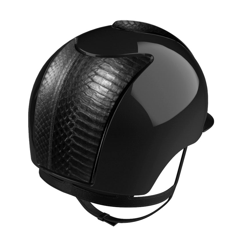 Kep Italia Casco Cromo 2.0 polish nero e retro serpente nero matt | El gaucho store